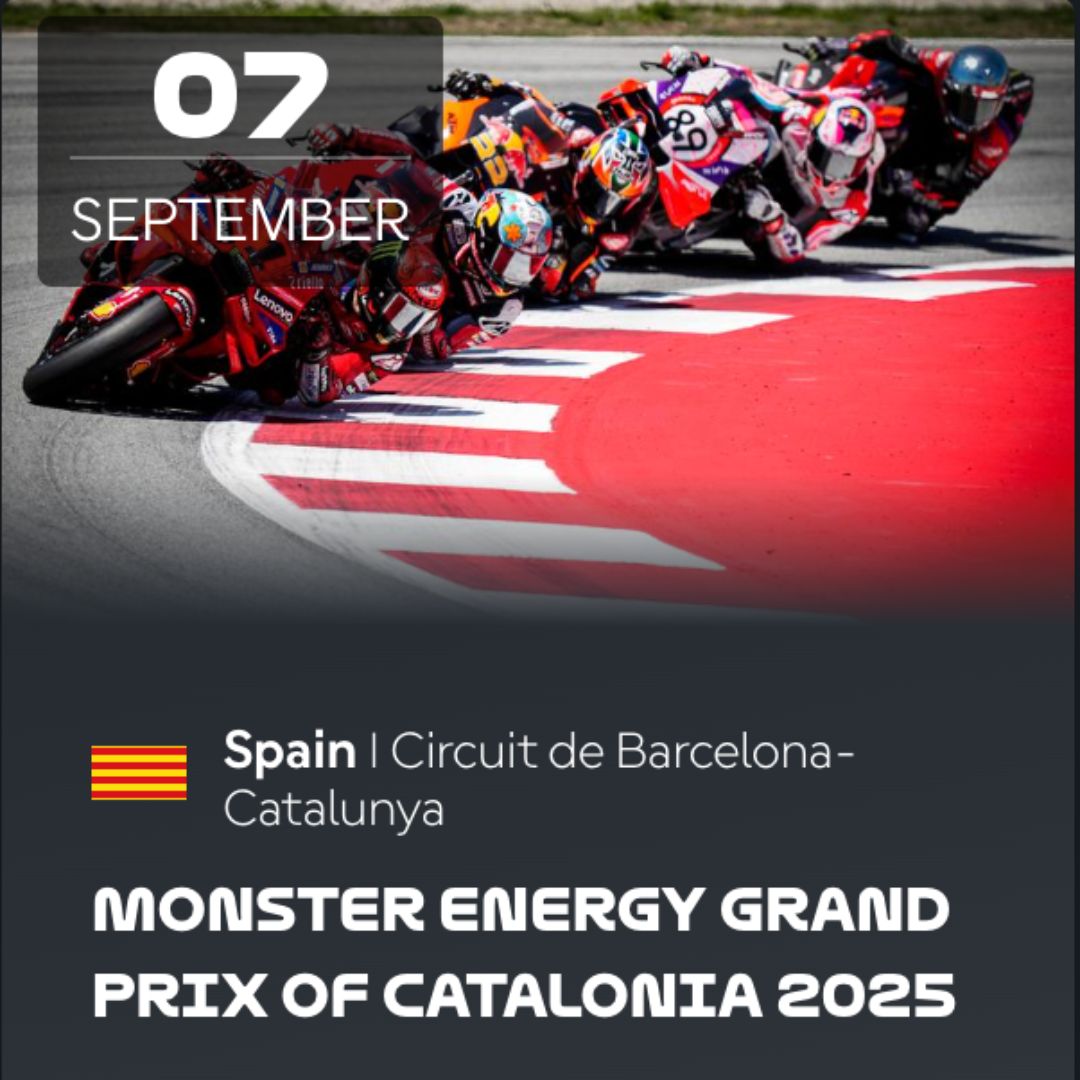 Samuel Naveira de nuevo en otra de las pruebas reinas de Moto GP VIP VILLAGE™ en Cataluña.