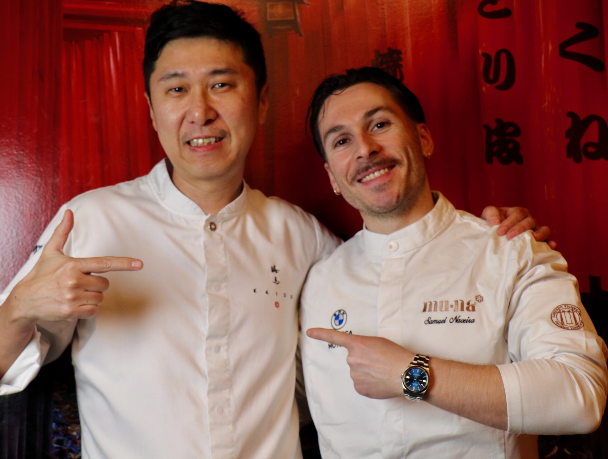 Samuel Naveira y Yoshikazu Yanome unen sus cocinas en Valencia.
